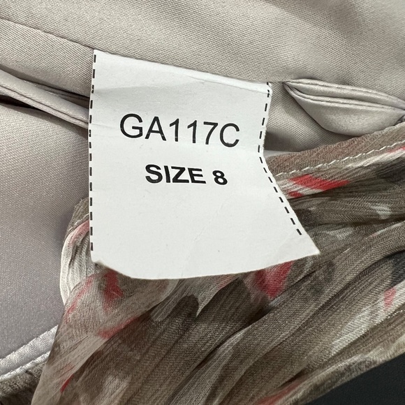 Amsale Floral Print Silk Chiffon Gown - Picture 9 of 9